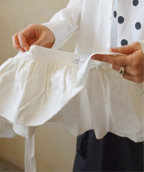 JOURNAL STANDARD LUXE（ジャーナルスタンダード　ラックス）の「Kalina's frill SH（シャツ/ブラウス・レディース・ネイビー/ホワイト・FREE）」の6枚目の写真