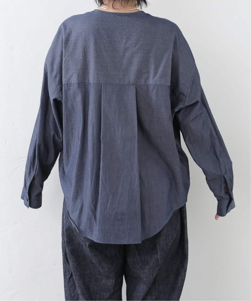 JOURNAL STANDARD LUXE（ジャーナルスタンダード　ラックス）の「Kalina's frill SH（シャツ/ブラウス・レディース・ネイビー/ホワイト・FREE）」の9枚目の写真