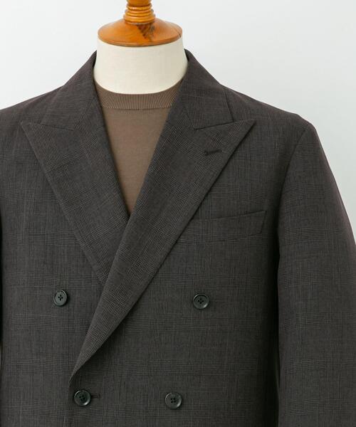 URBAN RESEARCH DOORS(アーバンリサーチドアーズ)の「LIFE STYLE TAILOR ウーリーノグレンチェックダブルジャケット(その他アウター・メンズ・ブラウン・SMALL/MEDIUM/LARGE)」の10枚目の写真