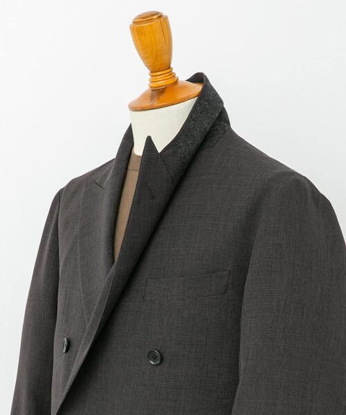 URBAN RESEARCH DOORS(アーバンリサーチドアーズ)の「LIFE STYLE TAILOR ウーリーノグレンチェックダブルジャケット(その他アウター・メンズ・ブラウン・SMALL/MEDIUM/LARGE)」の11枚目の写真