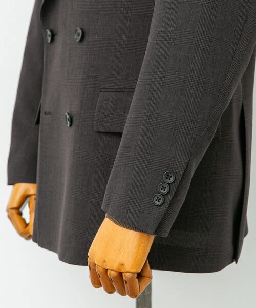URBAN RESEARCH DOORS(アーバンリサーチドアーズ)の「LIFE STYLE TAILOR ウーリーノグレンチェックダブルジャケット(その他アウター・メンズ・ブラウン・SMALL/MEDIUM/LARGE)」の13枚目の写真