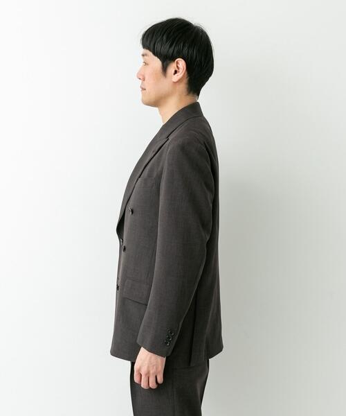 URBAN RESEARCH DOORS(アーバンリサーチドアーズ)の「LIFE STYLE TAILOR ウーリーノグレンチェックダブルジャケット(その他アウター・メンズ・ブラウン・SMALL/MEDIUM/LARGE)」の16枚目の写真