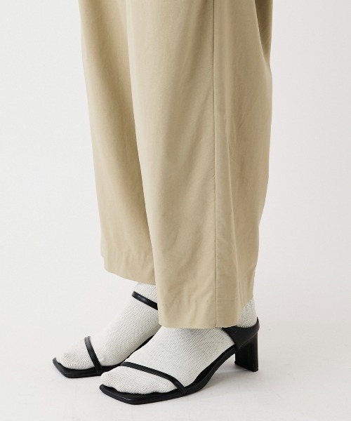leswel（レスウェル）の「【M～5L】サイドタックストレッチワイドパンツ（その他パンツ・レディース・ベージュ/チャコールグレー/カーキ・L/LL/3L/4L/5L/M）」の20枚目の写真