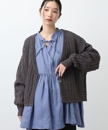 studio CLIP | 《natural by clip》5ゲージCペーパー透かしカーディガン(カーディガン/ボレロ)