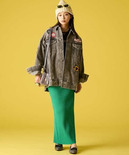 GEVS.(ジェイヴィス)の「綿100%星パッチワークTシャツ<大きいサイズ有>GEVS.(Tシャツ/カットソー・レディース・ブラック/オフホワイト・3L/LL/M/L/5L/4L)」の5枚目の写真