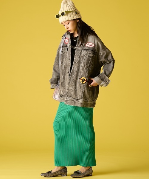 GEVS.(ジェイヴィス)の「綿100%星パッチワークTシャツ<大きいサイズ有>GEVS.(Tシャツ/カットソー・レディース・ブラック/オフホワイト・3L/LL/M/L/5L/4L)」の6枚目の写真