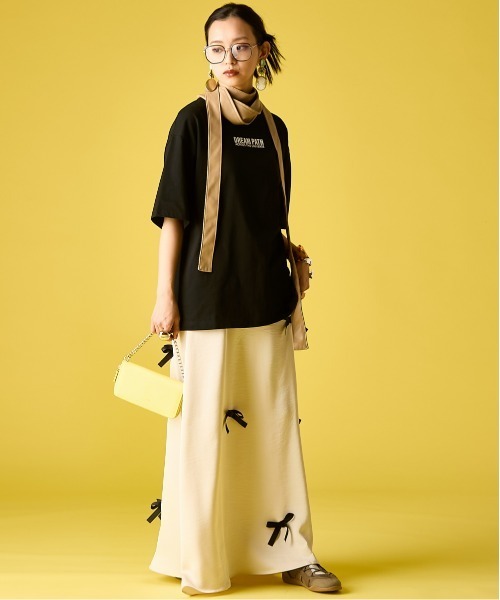 GEVS.(ジェイヴィス)の「綿100%星パッチワークTシャツ<大きいサイズ有>GEVS.(Tシャツ/カットソー・レディース・ブラック/オフホワイト・3L/LL/M/L/5L/4L)」の11枚目の写真