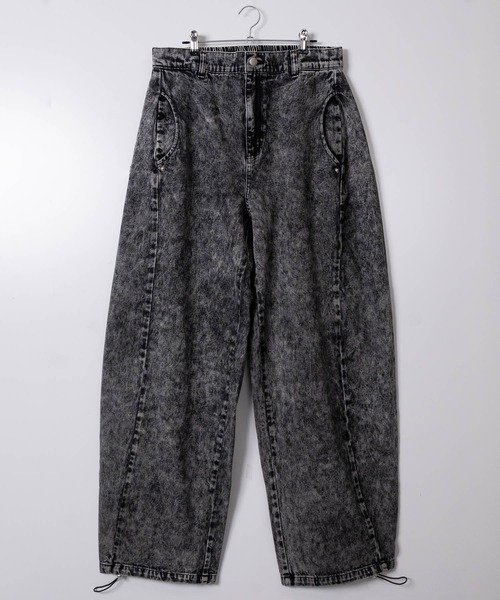 JOHN'S CLOSET(ジョンズクローゼット)の「【50】スナップデザイン バルーンシルエットデニムパンツ/カーブデニム(デニムパンツ・メンズ・ブラック/ブラック系その他/キナリ・LARGE/MEDIUM)」の17枚目の写真