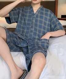 Fun & Daily（ファンアンドデイリー）の「F&D : Vネックカーディガンルームウェアセットアップ（上下セット）（ルームウェア/パジャマ）」