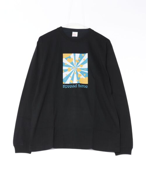 ARCHIVER(アーカイバ)の「【Spread Love】オリジナルプリント L/S T(Tシャツ/カットソー・レディース・ブラック・MEDIUM)」の1枚目の写真