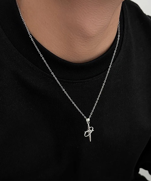 VIBGYOR（ヴィブジョー）の「EK535/シルバークロス＆リングトップネックレス/メンズ(NEZ)（ネックレス・メンズ・シルバー・FREE）」の4枚目の写真