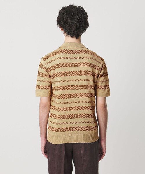 UNITED ARROWS(ユナイテッドアローズ)の「<RAFFA MOLINA>エスニック ボーダー スキッパー ニット(ニット/セーター・メンズ・ベージュ・L/M)」の5枚目の写真