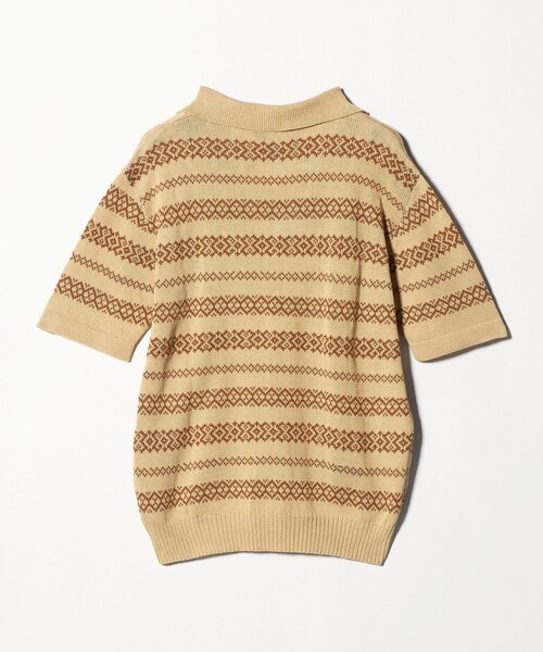 UNITED ARROWS(ユナイテッドアローズ)の「<RAFFA MOLINA>エスニック ボーダー スキッパー ニット(ニット/セーター・メンズ・ベージュ・L/M)」の7枚目の写真