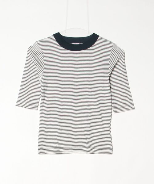 MILLER(ミラー)の「miller/ミラー Prib 5/S Tee(Tシャツ/カットソー・レディース・ブラック/アイボリー/ピンク系その他4/ネイビー/その他13/ライム・F)」の4枚目の写真