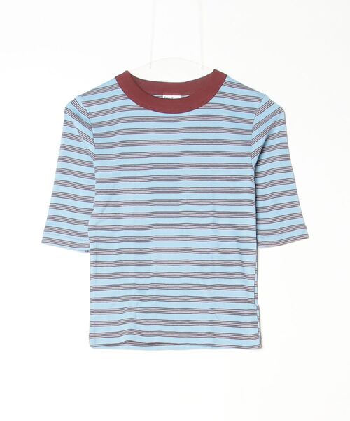 MILLER(ミラー)の「miller/ミラー Prib 5/S Tee(Tシャツ/カットソー・レディース・ブラック/アイボリー/ピンク系その他4/ネイビー/その他13/ライム・F)」の6枚目の写真