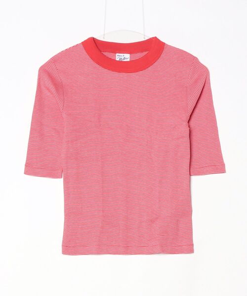 MILLER(ミラー)の「miller/ミラー Prib 5/S Tee(Tシャツ/カットソー・レディース・ブラック/アイボリー/ピンク系その他4/ネイビー/その他13/ライム・F)」の5枚目の写真