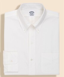 BROOKS BROTHERS | Makers　コットン／シルク　オックスフォード　６釦ドレスシャツ(ビジネスシャツ)