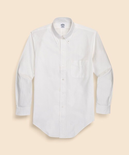 BROOKS BROTHERS(ブルックスブラザーズ)の「Makers コットン/シルク オックスフォード 6釦ドレスシャツ(ビジネスシャツ・メンズ・ホワイト・15-32/16 1/2-33/17-34/15 1/2-32/16-33)」の4枚目の写真