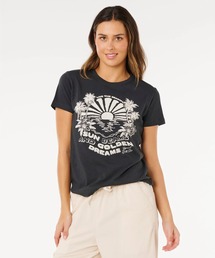 RIP CURL/リップカール 半袖 Tシャツ レディース SUN BEAMS STANDARD TEE 0M2WTE