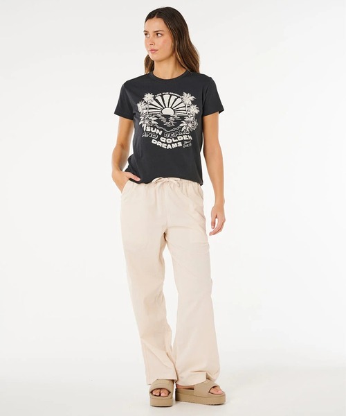 rip curl(リップカール)の「RIP CURL/リップカール 半袖 Tシャツ レディース SUN BEAMS STANDARD TEE 0M2WTE(Tシャツ/カットソー・レディース・スミクロ/ホワイト・S/XS)」の13枚目の写真