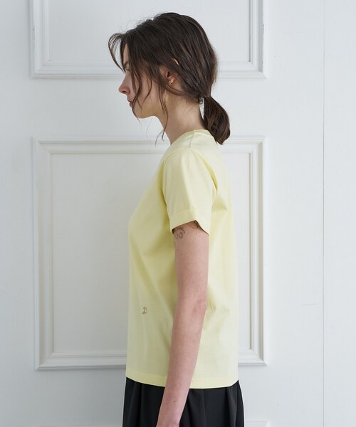 DRESSTERIOR(ドレステリア)の「【接触冷感/抗菌防臭/消臭】アイスクリアコットン ターンナップT(Tシャツ/カットソー・レディース・ホワイト/ライトイエロー系/ベージュ/ブラック・38/36/34)」の19枚目の写真