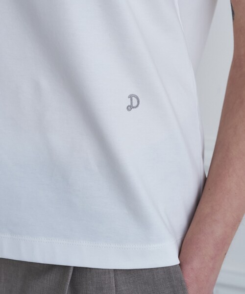 DRESSTERIOR(ドレステリア)の「【接触冷感/抗菌防臭/消臭】アイスクリアコットン ターンナップT(Tシャツ/カットソー・レディース・ホワイト/ライトイエロー系/ベージュ/ブラック・38/36/34)」の6枚目の写真