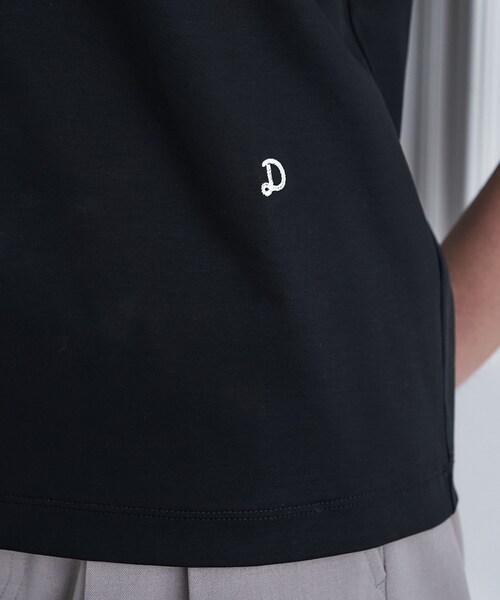 DRESSTERIOR(ドレステリア)の「【接触冷感/抗菌防臭/消臭】アイスクリアコットン ターンナップT(Tシャツ/カットソー・レディース・ホワイト/ライトイエロー系/ベージュ/ブラック・38/36/34)」の7枚目の写真