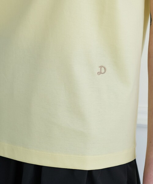 DRESSTERIOR(ドレステリア)の「【接触冷感/抗菌防臭/消臭】アイスクリアコットン ターンナップT(Tシャツ/カットソー・レディース・ホワイト/ライトイエロー系/ベージュ/ブラック・38/36/34)」の8枚目の写真