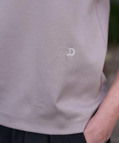 DRESSTERIOR(ドレステリア)の「【接触冷感/抗菌防臭/消臭】アイスクリアコットン ターンナップT(Tシャツ/カットソー・レディース・ホワイト/ライトイエロー系/ベージュ/ブラック・38/36/34)」の9枚目の写真