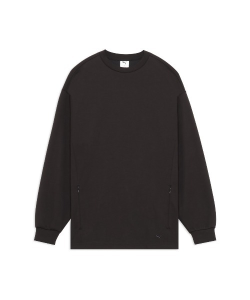 PUMA(プーマ)の「PUMA OVERSIZED LS TEE(プーマ オーバーサイズド ロングスリーブ ティー)(Tシャツ/カットソー・メンズ・グレー系/ブラック系/ベージュ系・SMALL/X-SMALL/LARGE/MEDIUM)」の1枚目の写真