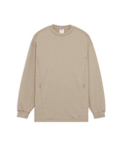 PUMA(プーマ)の「PUMA OVERSIZED LS TEE(プーマ オーバーサイズド ロングスリーブ ティー)(Tシャツ/カットソー・メンズ・グレー系/ブラック系/ベージュ系・SMALL/X-SMALL/LARGE/MEDIUM)」の3枚目の写真