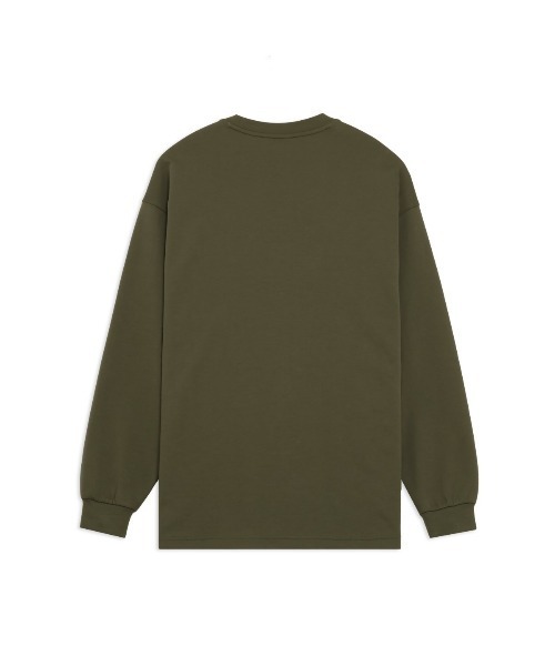 PUMA(プーマ)の「PUMA OVERSIZED LS TEE(プーマ オーバーサイズド ロングスリーブ ティー)(Tシャツ/カットソー・メンズ・グレー系/ブラック系/ベージュ系・SMALL/X-SMALL/LARGE/MEDIUM)」の8枚目の写真