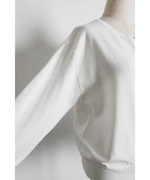 tocco closet（トッコ　クローゼット）の「【ZOZO限定】ビジュー釦カーディガン（カーディガン/ボレロ・レディース・ブラック/オフホワイト/イエロー/ラベンダー・M）」の15枚目の写真