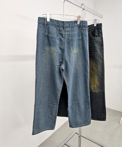 WESTBOY(ウエストボーイ)の「ヴィンテージウォッシュ ストレートデニムパンツ WO26S7PT01(デニムパンツ・メンズ・ブルー系その他/ブルー・XL/M/L)」の18枚目の写真