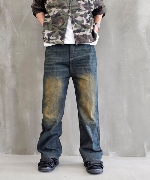 WESTBOY(ウエストボーイ)の「ヴィンテージウォッシュ ストレートデニムパンツ WO26S7PT01(デニムパンツ・メンズ・ブルー系その他/ブルー・XL/M/L)」の16枚目の写真