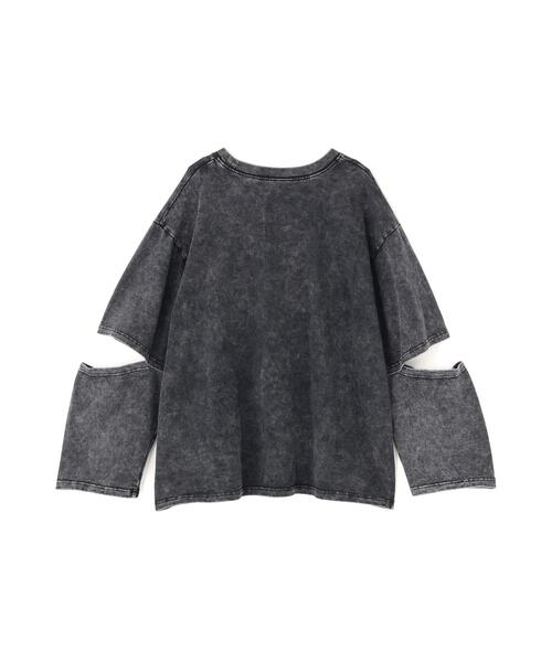 anna sui nyc(アナ スイ エヌ ワイ シー)の「anna sui nyc/アナ スイ エヌワイシー/スリーブスラッシュロングTシャツ(Tシャツ/カットソー・レディース・パープル/ブラック・F)」の14枚目の写真