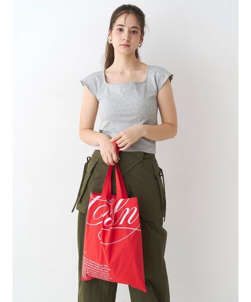 CALNAMUR(カルナムール)の「ナイロントートロゴバッグ(トートバッグ・レディース・ピンク/レッド/イエロー/ブラック/ブルー・FREE)」の15枚目の写真