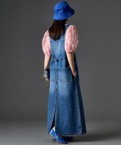 GEVS.（ジェイヴィス）の「フラワープリントシアーブラウス＜大きいサイズ有＞GEVS.（シャツ/ブラウス・レディース・ピンク系/ブルー系・3L/LL/L/M/5L/4L）」の14枚目の写真