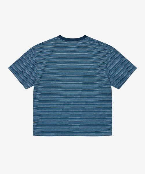 COVERNAT（カバーナット）の「[SOOBIN着用] MULTI STRIPE T-SHIRT（Tシャツ/カットソー・メンズ・アイボリー/グレー/ブルー・X-LARGE/LARGE/MEDIUM/SMALL/X-SMALL）」の9枚目の写真