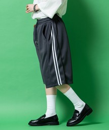 a.p.o.v. 2ラインタックジャージハーフパンツ