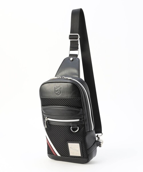 NICOLE CLUB FOR MEN（ニコルクラブフォーメン）の「【Admiral別注】ボディーバッグ（ボディバッグ/ウエストポーチ・メンズ・ホワイト/ブラック/その他2/ネイビー/その他3・FREE）」の4枚目の写真