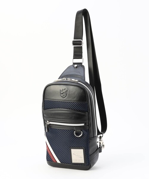 NICOLE CLUB FOR MEN（ニコルクラブフォーメン）の「【Admiral別注】ボディーバッグ（ボディバッグ/ウエストポーチ・メンズ・ホワイト/ブラック/その他2/ネイビー/その他3・FREE）」の5枚目の写真