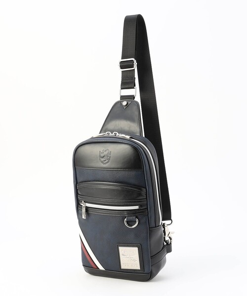 NICOLE CLUB FOR MEN（ニコルクラブフォーメン）の「【Admiral別注】ボディーバッグ（ボディバッグ/ウエストポーチ・メンズ・ホワイト/ブラック/その他2/ネイビー/その他3・FREE）」の3枚目の写真