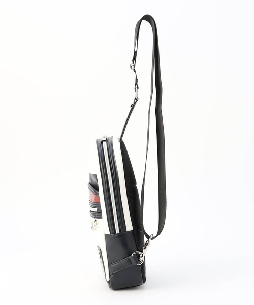 NICOLE CLUB FOR MEN（ニコルクラブフォーメン）の「【Admiral別注】ボディーバッグ（ボディバッグ/ウエストポーチ・メンズ・ホワイト/ブラック/その他2/ネイビー/その他3・FREE）」の7枚目の写真