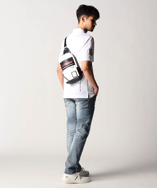 NICOLE CLUB FOR MEN（ニコルクラブフォーメン）の「【Admiral別注】ボディーバッグ（ボディバッグ/ウエストポーチ・メンズ・ホワイト/ブラック/その他2/ネイビー/その他3・FREE）」の16枚目の写真