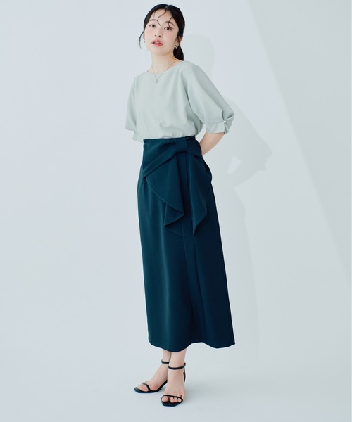 natural couture(ナチュラルクチュール)の「パール付きタックスリーブブラウス(シャツ/ブラウス・レディース・ライトグレー/その他1/ミント/ネイビー/オレンジ系その他/オフホワイト/ブルー/グリーン・FREE)」の19枚目の写真