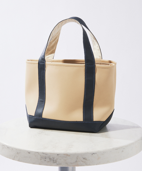 HERITAGE LEATHER(ヘリテージレザー)の「HERITAGE LEATHER / ヘリテージレザー 別注 オール レザー トート S(トートバッグ・メンズ・ネイビー・FREE)」の1枚目の写真