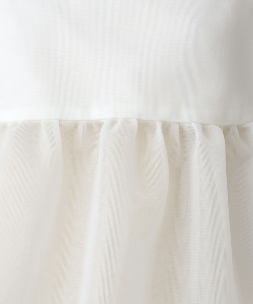 A part by(アパートバイ)の「ダブルラッセルキャミ(シャツ/ブラウス・レディース・オフホワイト/ブラック・FREE)」の4枚目の写真