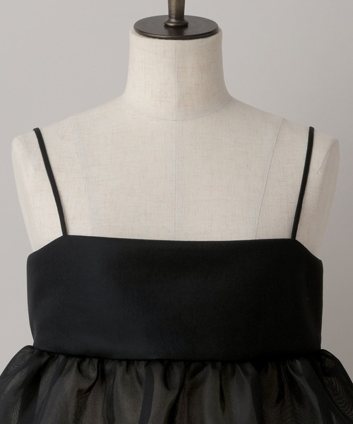 A part by(アパートバイ)の「ダブルラッセルキャミ(シャツ/ブラウス・レディース・オフホワイト/ブラック・FREE)」の8枚目の写真