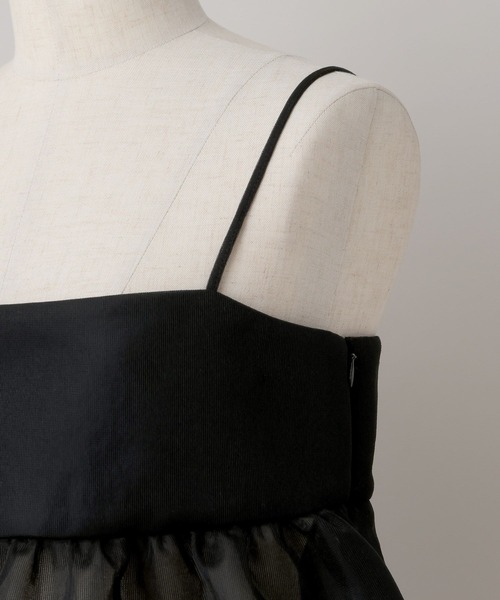 A part by(アパートバイ)の「ダブルラッセルキャミ(シャツ/ブラウス・レディース・オフホワイト/ブラック・FREE)」の9枚目の写真